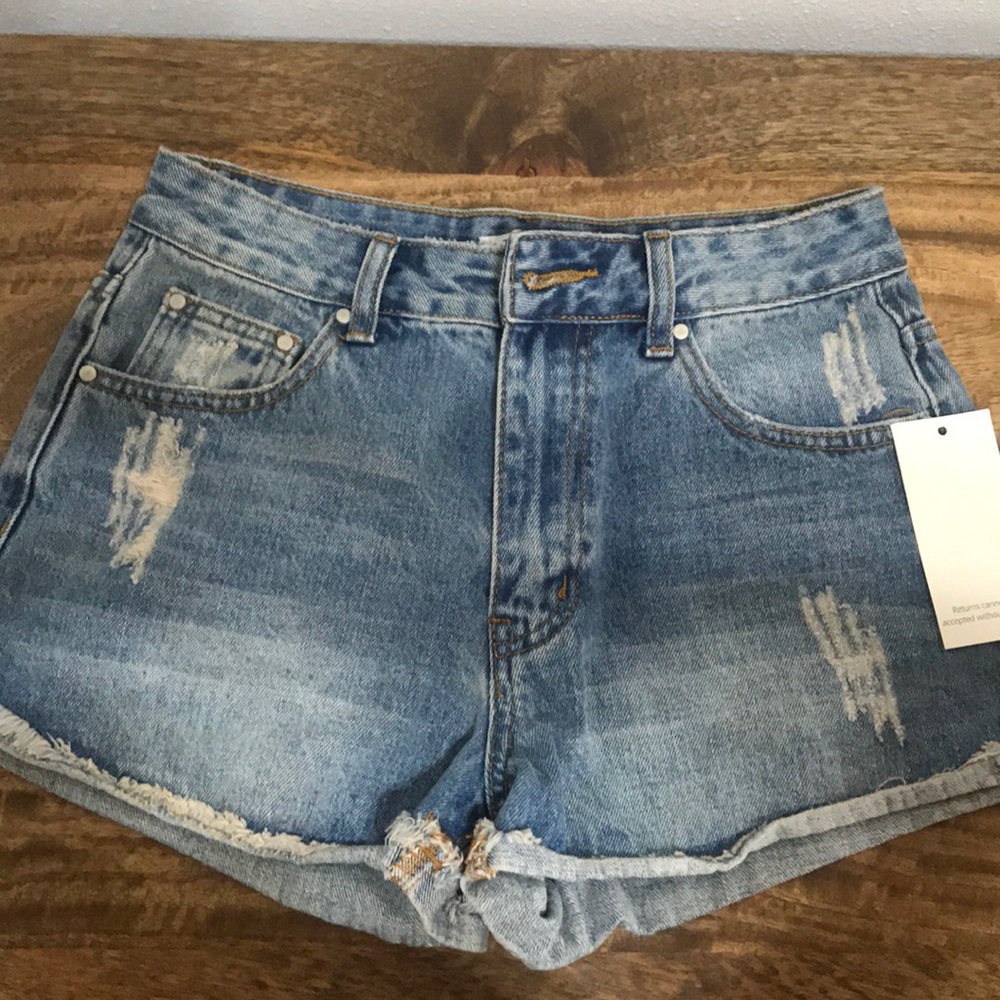 Denim shorts